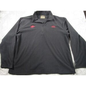 Arkansas Razorbacks Sweater Womens 2X Black Fleece 1/4 Zip Drake Outdoor